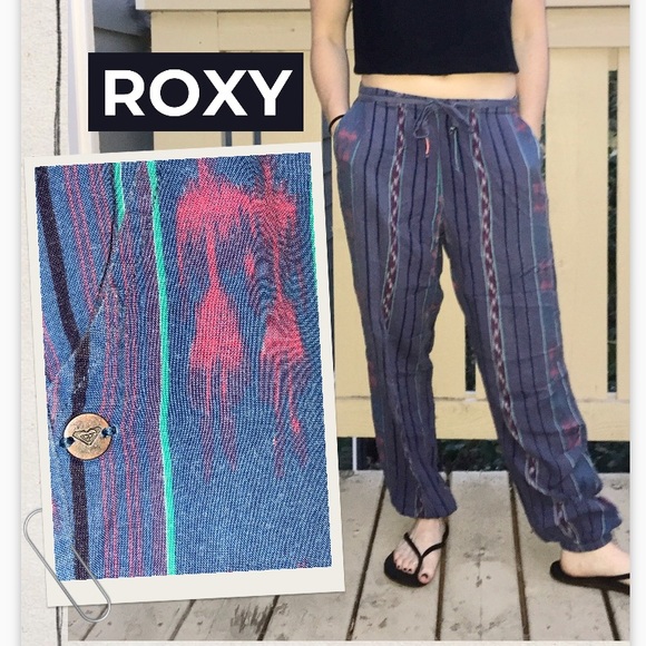 Roxy Pants - SOLD • ROXY • Tribal Lounge Pants • Multicolor